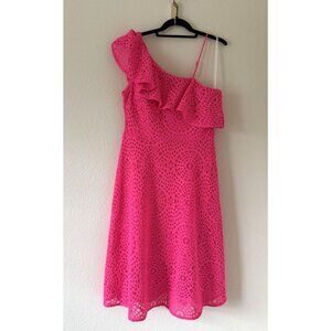 Lilly Pulitzer Women's Callisto‎ Dress Pink Cosmo Sea Urchin Terry Lace Size 10